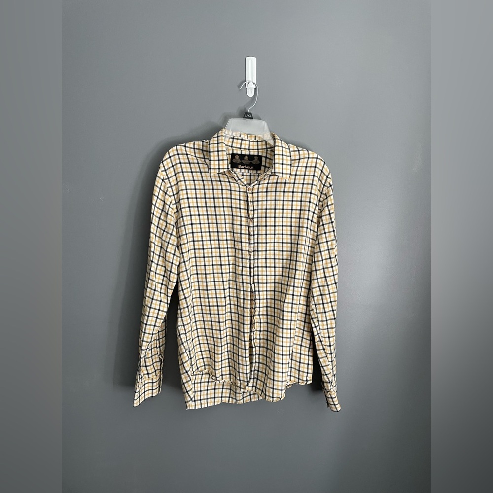 Barbour Button Down Mens Shirt Size Large